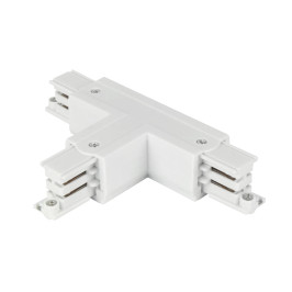 Jungtis T formos 3 fazių bėgeliui LUMICANTO dešinė pusė baltas 