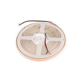 LED juosta, 5m ritė, 24Vdc, 11W/ m, COB 480LED/ m, 1000lm, šiltai balta 3000K, IP67 D formos