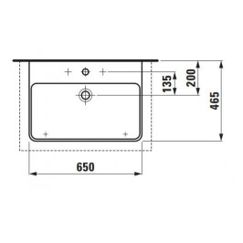 Praustuvas PRO S 650x465 mm 1 skyle maišyt šlifuota apačia baltas