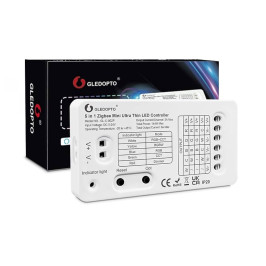 LED valdiklis SLIM, ZigBee +RF, 5-24V 6A/ CH , RGB, RGBW, RGB+CCT, CCT, DIM