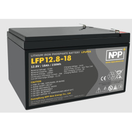 Akumuliatorius LiFePO4 12.8V 18Ah su BT, F2 (T2) kontaktais NPP