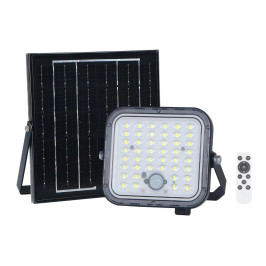 Lauko šviestuvas su saulės baterija ir judesio jutikliu LUNIR, 1400lm, 4000mAh, 4000K, 100°