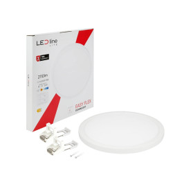 LED panelė universali EASY FLEX 18-21-24W CCT 2110lm, apvali balta