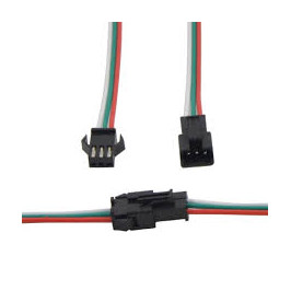 Jungtis skaitmeninėms LED juostoms, 3PIN, kištukas + lizdas, 2x 15cm