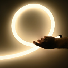 LED juosta NEON FLEX 360 24Vdc, 14W/ m, 1000lm/ m, 4000K, D25 mm, 3m ritė, IP67