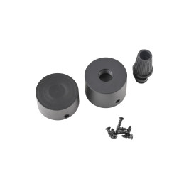 LED juostos NEONFLEX D25 aklės su/ be skylės, aliuminės, juodos anoduotos