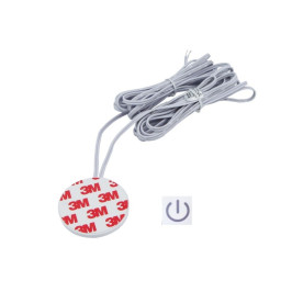 LED valdiklis 12-24Vdc, 5A, ON-OFF-DIM, bekontaktis, veikia per baldus iki 38mm