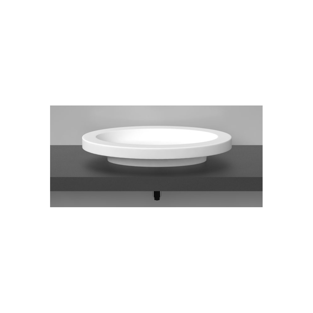 Akmens masės praustuvas Vispool Oval 700x450mm baltas
