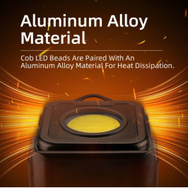 Žibintuvėlis, stovyklavimo, įkraunamas USB-C, 500lm, CCT 2700K - 7000K