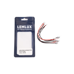 LED juostos jungtis su 15cm laidu / 8mm 5vnt