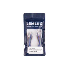 LED juostos sujungimas su 15cm laidu RGB 5vnt