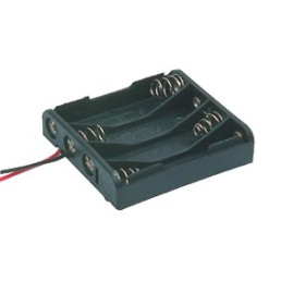 Bateriju 4xR6-AA laikiklis plokščias