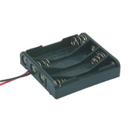 Bateriju 4xR6-AA laikiklis plokščias