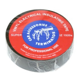 Izoliacinė juosta PVC IZ1920, 19mmx0.13mmx20m, juoda