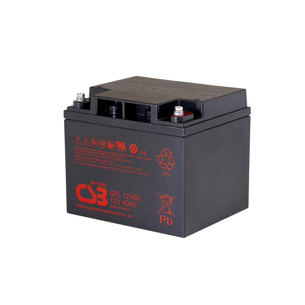 Akumuliatorius 12V 40Ah Pb AGM VRLA CSB