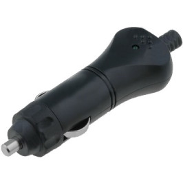 Automobilinis maitinimo kištukas su LED ir saugikliu 8A