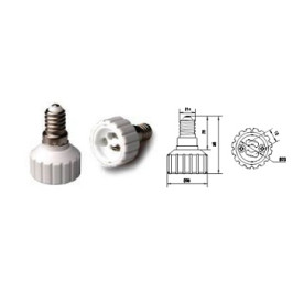 Lizdas lempos GU10 perėjimas į E14 cokolį