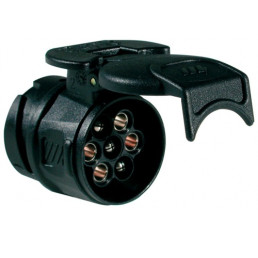 Automobilio priekabos maitinimo perėjimas 13pin į 7pin (su dangteliu)