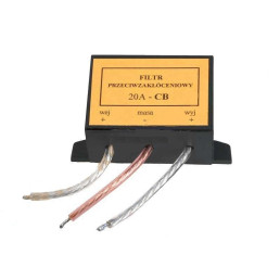 Automobilinės antenos maitinimo trukdžių filtras 20A