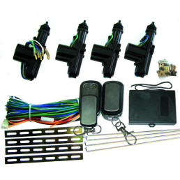Automobilio centrinio užrakto variklių 3+1 komplektas su nuotolinio valdymo pulteliais