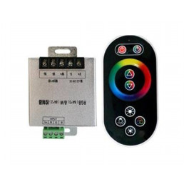 LED RGBW juostų valdiklis su distanciniu RF pulteliu 12Vdc 4x6A