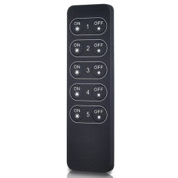 LED juostų valdymo sistemos nuotolinis pultas 5-ių zonų valdymo, Easy-RF serija, Sunricher