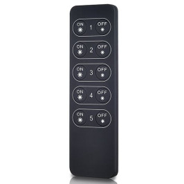 LED juostų valdymo sistemos nuotolinis pultas 5-ių zonų valdymo, Easy-RF serija, Sunricher