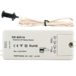 LED juostų sensorinis jungiklis ON-OFF 230Vac 5A valdomas rankos mostu, Sunricher