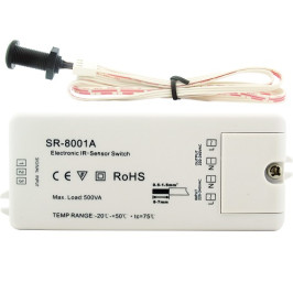 LED juostų sensorinis jungiklis ON-OFF 230Vac 5A valdomas rankos mostu, Sunricher