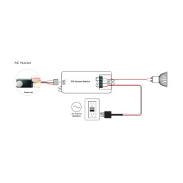 LED valdiklis 230V 500W su judesio davikliu, Sunricher