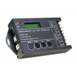 LED valdiklis RGBW+WW su laiko programavimu, USB, 12-24Vdc 5x4A TC420