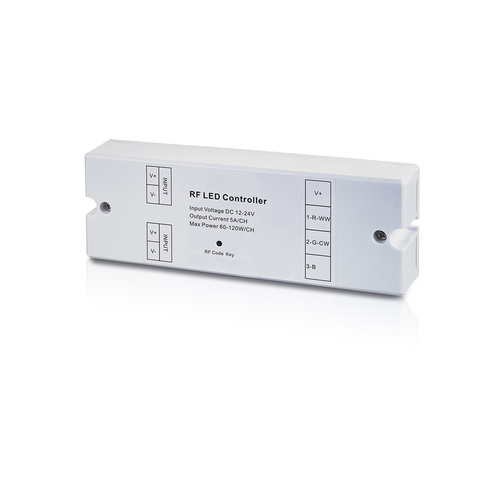 LED valdiklio SR-2839 signalo imtuvas 12-24Vdc 3x5A, RGB, Eco-RF, Sunricher