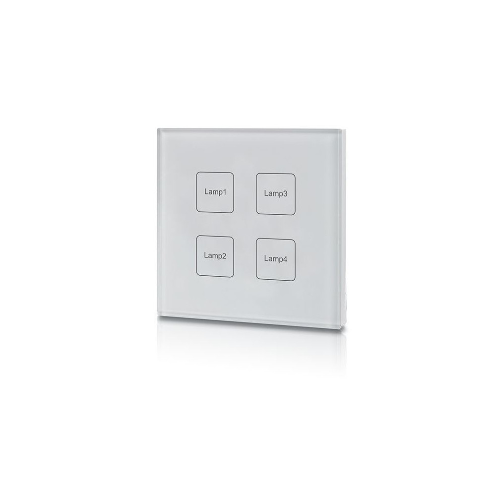 DALI valdymo panelė, 4 šviestuvų, jautri lietimui, Sunricher