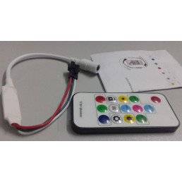 LED skaitmeninės juostos RF valdiklis 5-24V MINI