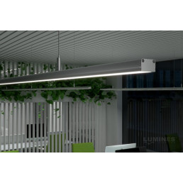 Profilis aliuminis anoduotas LED juostoms paviršinis platus, SILEDA 2.02m, LUMINES