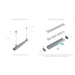 Profilis aliuminis anoduotas LED juostoms paviršinis platus, SILEDA 2.02m, LUMINES
