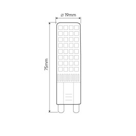 Lemputė LED G9 230V 12W, 1160lm, neutraliai balta, LED line