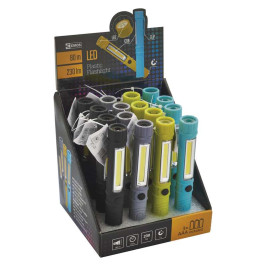 Žibintuvėlis LED 3W + 1LED, 230lm, su magnetu, EMOS