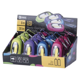 Žibintuvėlis LED, raktų pakabukas, COB, 30lm, su mirgėjimo funkcija, 2xAAA, EMOS