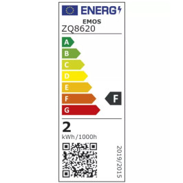 LED lemputė G4 12V JC 2W 210lm, šiltai balta, 3000K, EMOS
