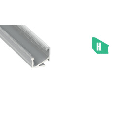 Profilis aliuminis anoduotas LED juostoms kampinis, H, 1m LUMINES