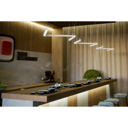 Profilis aliuminis anoduotas LED juostoms paviršinis, platus, gilus, DILEDA, 2.02m LUMINES