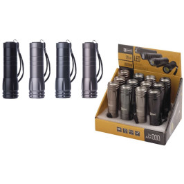 Žibintuvėlis COB 3W 3x AAA, metalinis, 100lm, EMOS