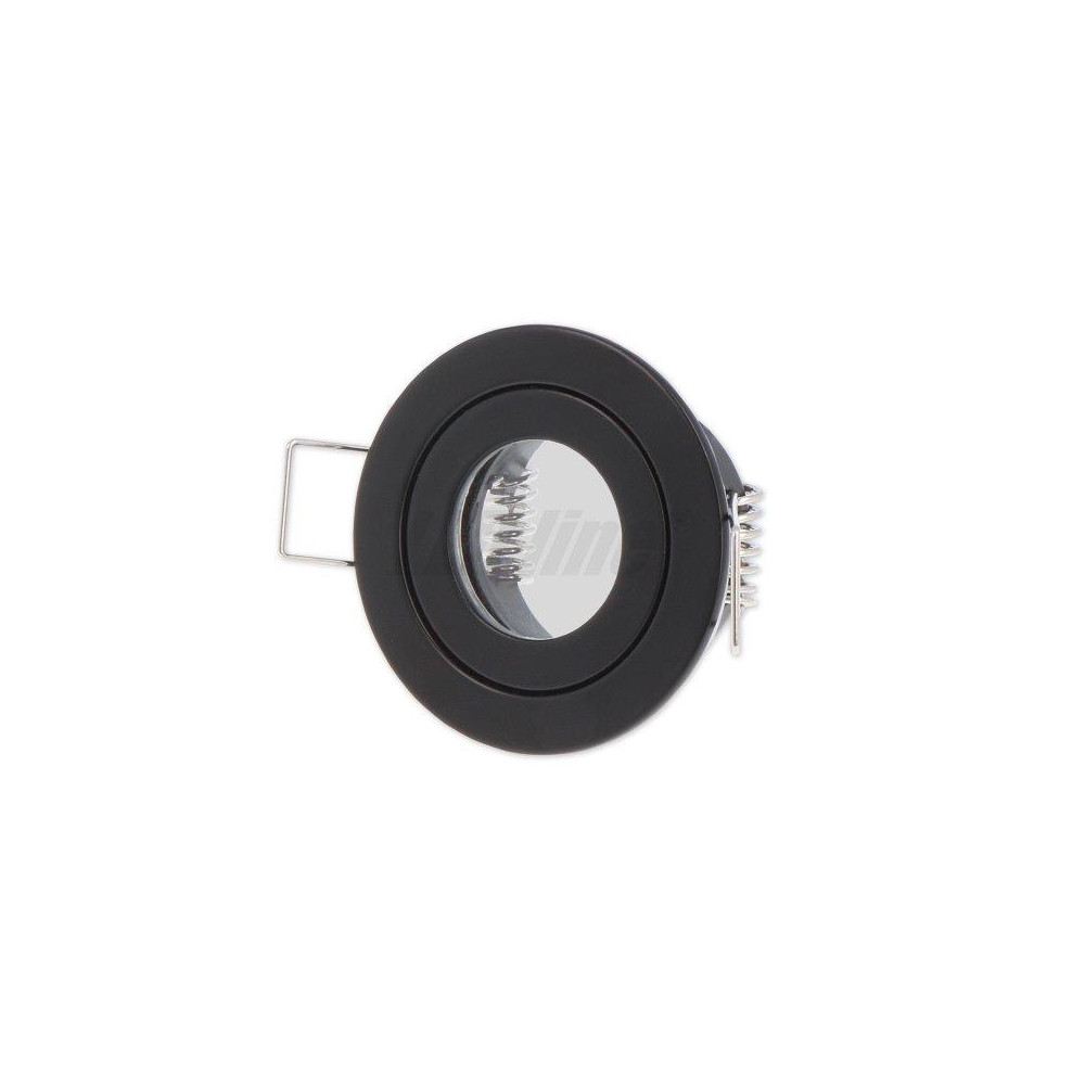 Įmontuojamas šviestuvas, hermetinis MR11 apvalus, juodas, LED line