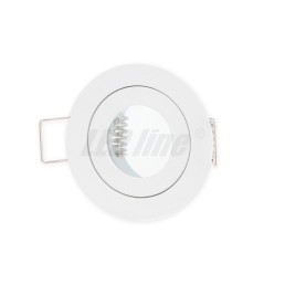 Įmontuojamas šviestuvas, hermetinis MR11 apvalus, baltas, LED line