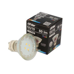 Lemputė LED GU10 230V 1W 80lm neutraliai balta 4000K, LED line
