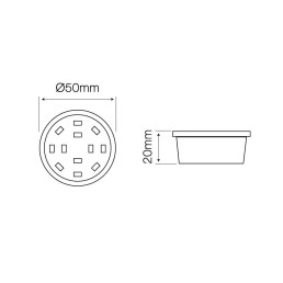 Lemputė LED MR16 230V 5W 400lm neutraliai balta 4000K, LED line