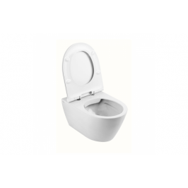 Pakabinamas unitazas SANLIFE Rimflush be nuplovimo lanko (380x560x352mm) baltas