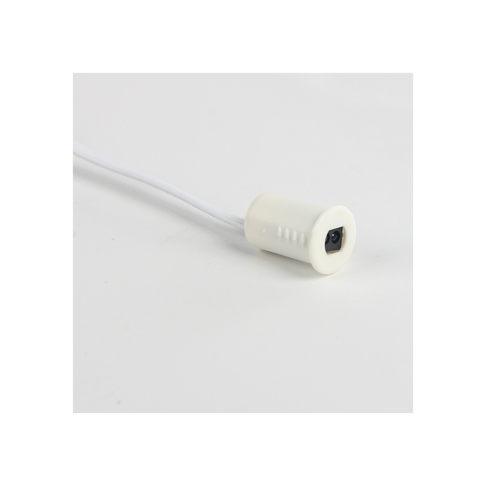 LED jungiklis 12-24Vdc, 4A, su IR jutikliu, baldinis, įleidžiamas Ø14mm, durelėms