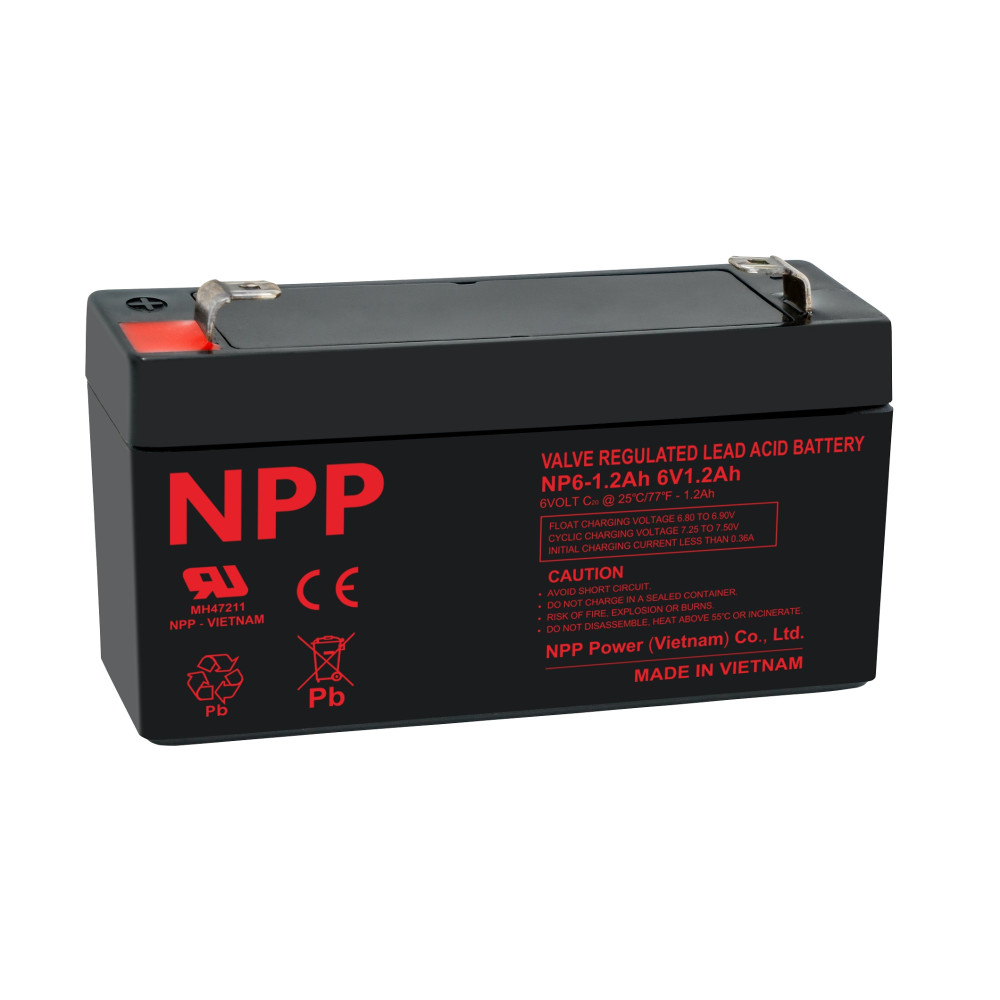 Akumuliatorius 6V 1.2Ah T1(F1) Pb AGM NPP
